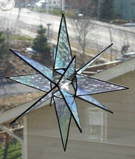 Iridescent Star with Crystal